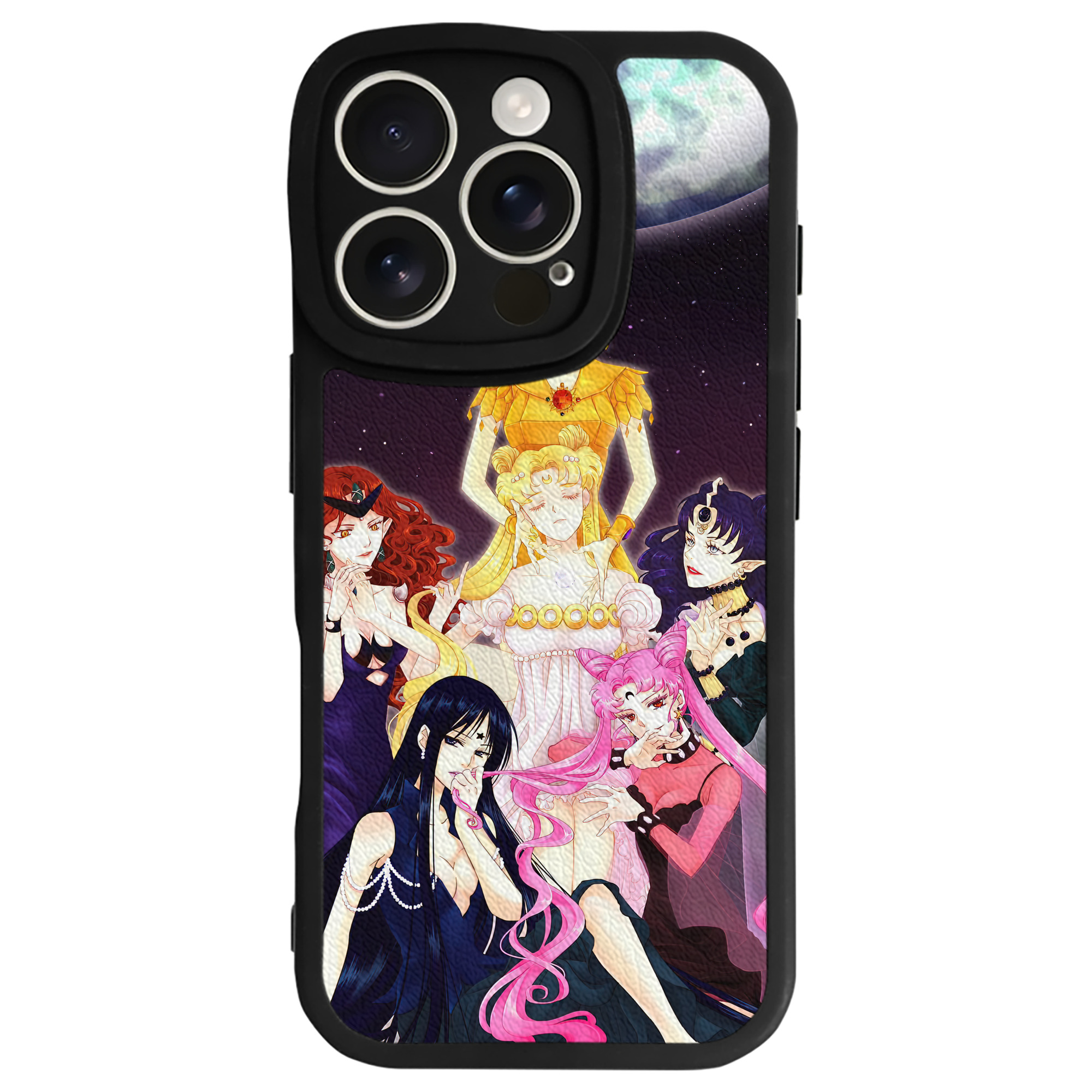 （画像用） 美少女戦士セーラームーン Sailor Moon 【iPhone 16シリーズ対応】シリコンスマホケース（レザー調） 材質：シリコン